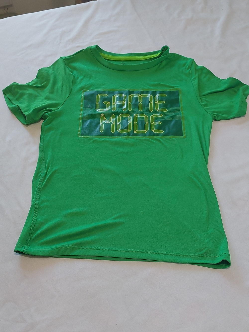 Kids Green 'Game Mode' Graphic Tee.Size 8-10